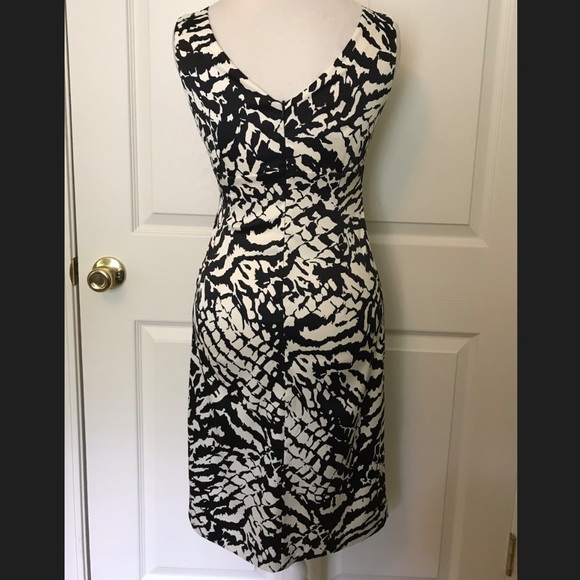 😍Beautiful Donna Ricco Black/Ivory Dress - Picture 5 of 6